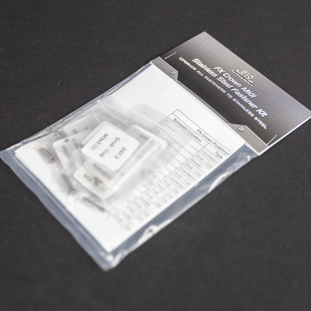 FX Crown Synthetic Stock Stainless Steel Fasteners