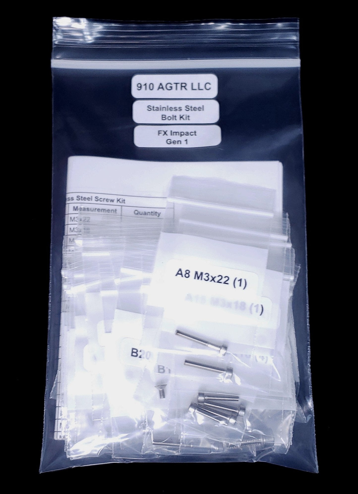 FX Maverick Stainless Steel Fastener Kit **PRE-ORDER**