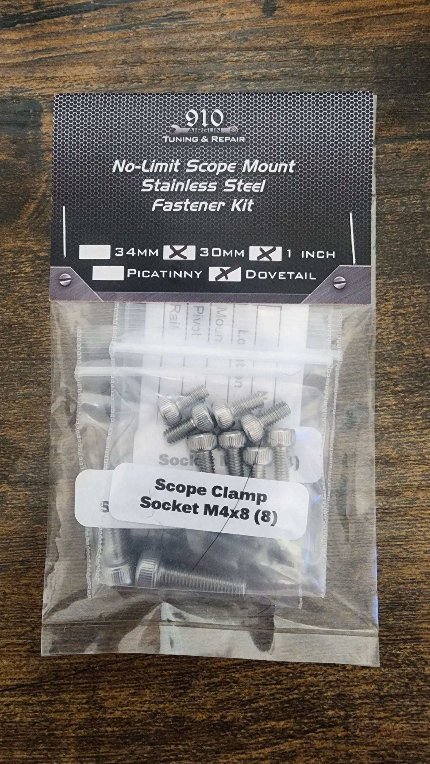 No Limit Scope Mount SS Fastener Kit